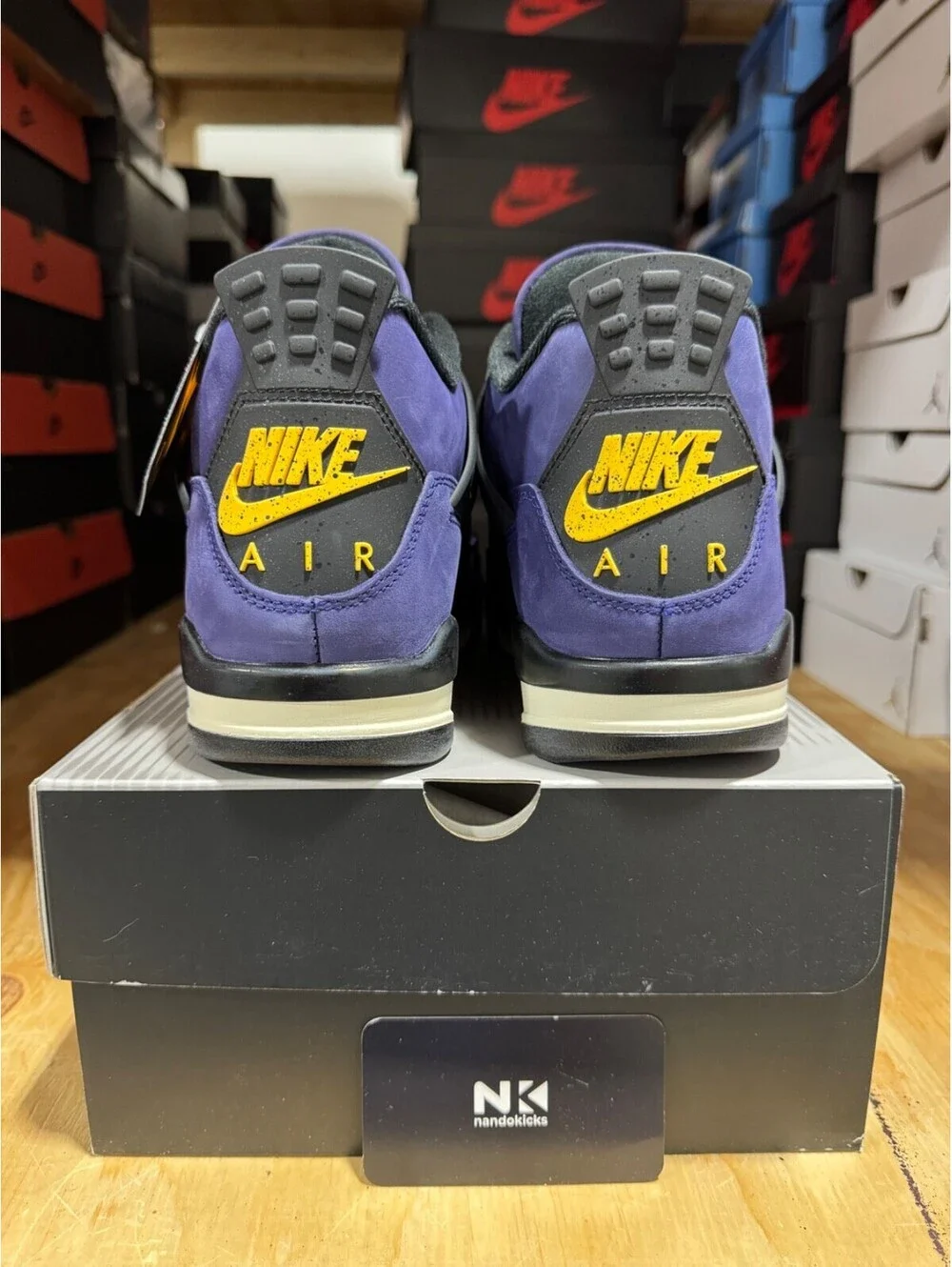 Air Jordan 4 Retro 'Lakers' FV5029-500 BRAND NEW MENS SIZE 11.5